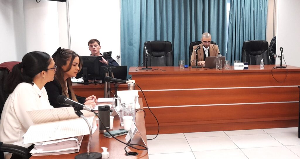 La fiscal Guadalupe Inaudi y el juez Luciano Hermosilla