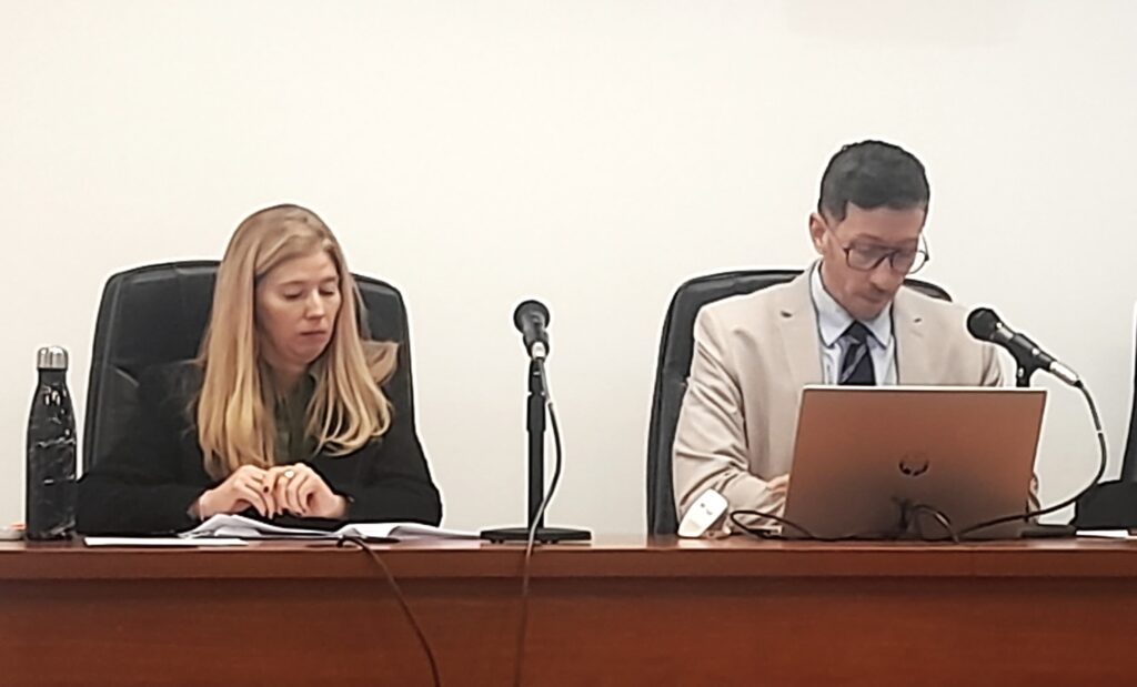 La jueza Natalia Pelosso y el juez Marco Lupica Cristo
