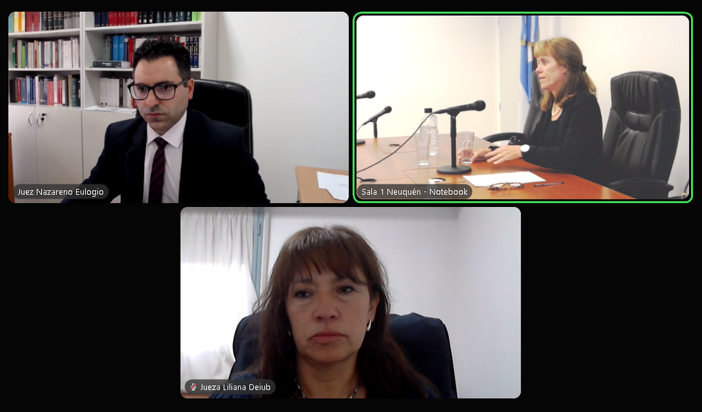 Jueces del Tribunal de Impugnación Eulogio, Martini y Deiub